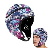 Fußball-Flaggenhelme für Erwachsene, Fußball-Flaggenhelme | Helme für besondere Bedürfnisse – verstellbare gepolsterte Kopfbedeckung, Fußballhelm mit Flagge, Fußballkopfschutz für J