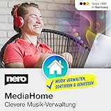 Nero Musikverwaltung Media Home | Musik verwalten & abspielen | Lieder erkennen | Archivieren | Sortieren | Abspielen | Unlimitierte Lizenz | 1 PC | Windows 11 / 10 / 8 / 7