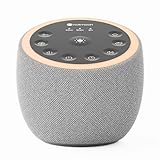 Hotmoon White Noise Machine, Einschlafhilfe Babys Erwachsene mit 40 Klänge, Weißes Rauschen Sound Machine USB mit 8 Farben Nachtlicht, Timer, Klangtherapie für Kinderzimmer Schlafhilfe Büro Geschenk