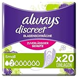Always Discreet Inkontinenzeinlagen Für Frauen Small 20 Stück Rundumschutz Unglaubliche Diskretion
