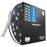 HASKYY 6kg Klebegewichte Wuchtgewichte Rolle 1200x5g Stahlgewichte Verzinkt Kleberiegel mit Abrisskante Auswuchtgewichte für Stahlfelgen & Alufelgen - Kunststoffbeschichtet FE-Klebegewichte