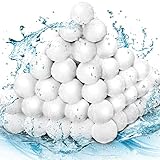 tillvex® Pool Filterbälle 1400g Filter für Sandfilteranlage [Design 2025] | Ersetzen 50kg Filtersand | Extra langlebige Filter Balls für glasklares Wasser | Umweltfreundlicher Ersatz