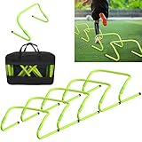 LZQ Koordinationshürden Fußball Hürden Höhenverstellbar Trainingshürden Hürdenlauf Fußball Speed/Agility Training 6er Set