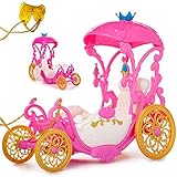 Puppen Kutsche Verschiedene Modelle frei wählbar mit Zaumzeug passend für Barbie Puppen - Steffi Love - LOL Surprise Spielzeug Puppe - Prinzessin Pfer..