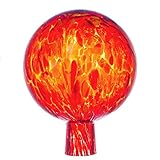 Marolin Rosenkugel für den Garten/Gartenkugel (15cm Durchmesser | orange)