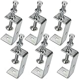 6 Stück C-Klemme - C Zwingen Klemmen Set Schraubzwingen Verstellbaren Schraubklemme Trägerklemme Fixierzange Tischklemme Edelstahl für Schweißen, Tischlerei, Gebäude, Holzarbeiten (C-65MM)