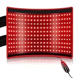 Bestqool Rotlichttherapie für den Körper, Nahinfrarot-Lichttherapie für Muskelschmerzen, 54,9 x 35,6 cm große Pads, Gürtel, schnelle Erholung, Infrarottherapie für Füße, Knie, Rücken, Taillenschmerzen