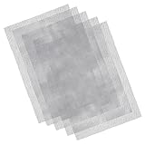 Sosoport 5St Blumentopf-Bodenloch-Netzpolster blumenkübel untersetzer Pflanzentopf-Netzmatte Pflanztopf-Abflussgitter Drainage Liner Glasfasernetz-Padfilter Mesh-Pad für Blumentöpfe Grey