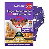 PATTLER® Schlupfwespen gegen Lebensmittelmotten und Kleidermotten - 10 Karten à 1 Lieferung - Effektiv Motten bekämpfen - Alternative zur Mottenfalle, Mottenspray, Pheromonfalle