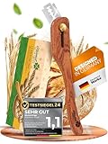 Krümel im Glück® Bäckermesser zum Brotbacken – Teigmesser mit Scharfer Bäckerklinge und Ergonomischem Griff – Brotbackzubehör, Brotklinge/Brotmesser für Hobbybäcker.