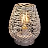 CRILSTYLEO 1 Satz Vogelkäfig dekorative Tischlampe Solar- kleine LED-Lampe ungewöhnlich tischlampe kinderzimmer bürolampe schreibtisch Vintage-Schreibtischlampe Schutzschatten Eisen Weiß