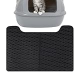 Takluu Katzentoilette, Katzentoilette | Katzenmatte für Katzentoilette | U-förmige, rutschfeste Katzenmatten für die Katzentoilette, wasserabweisende, doppellagige Streuschutzmatte für Katzen