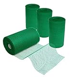 Prime Garden® Kunststoffgitter Gitter Kunststoffzaun Gartennetze Geflügelzaun Zaunnetz (Grün, 0,4m x 10m)
