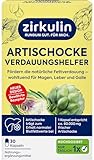 Zirkulin Artischocke Verdauungshelfer 30 Kapseln - 60.000mg pro Kapsel - Hochdosiert - effektive Unterstützung der natürlichen Fettverdauung - wohltuend für Magen, Leber und Galle