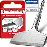 SCHWABENBACH ® Fliesenmeißel SDS Plus 75 x 165mm - Abgewinkelt 30° - Ideal zum Abtragen von Verputz - Fliesen entfernen - Flachmeißel - Mauer schnell Abstemmen mit Bohrhammer (kein SDS MAX)