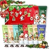 10 Stück Handcreme Weihnachten,Weihnachts Handcream Geschenkset für Frauen Männer,Handcreme Set für sehr trockene Hände,Geschenkset als Weihnachtsgeschenke Kleinigkeiten für Freunde Familie