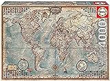 Educa 14827, Antike Weltkarte, 4000 Teile Puzzle für Erwachsene und Kinder ab 14 Jahren, Atlas, Landkarte