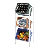 2 X Testrut 251305 Kastenständer Weiß für 3 Kisten