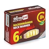 THERMOPAD Nackenwärmer – DAS ORIGINAL: 6x Wärmepflaster für 8 Stunden Wärme I Sofort einsatzbereite Wärmeauflage mit extra warmen Heatpads – Heizkissen als Schulterwärmer oder Nierenwärmer