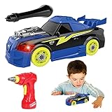 yuxun Autospielzeug auseinandernehmen - Auto-DIY-Kits zum Bauen für Kinder | Intelligentes Mint-Lernspiel mit Licht- und Soundgeschenken für 3-jährige Jungen und Mädchen