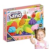 Sandspiele für sie, Sandspiele für sensorische Tische, formbarer Sandspielsand, Lernspielzeug aus sensorischem Sand, Spielset mit künstlichem Sand, feinmotorisches Spielzeug für