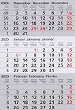 HiCuCo Kalenderblock Kalendarium - magnetisch - für 2 Jahre (2025 und 2026) - für Tischkalender Stehkalender Aufstellkalender Edelstahl