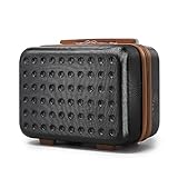 KONO Kosmetikkoffer Schminkkoffer Leicht Handgepäck Tragbar Beautycase Damen 100% ABS Make Up Koffer mit Handgriff und Reißverschluss Hartschalen 31 * 22 * 18cm Schwarz