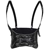 Damen Punk Leder Korsett Gürtel Gothic Körper Taillengürtel Steampunk Unterbrustkorsett Verstellbare Weste Gürtel Mode Taille Gürtel für Kleid Halloween Kostüm