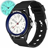 TENOCK Sportliche Armbanduhr Herren,Armbanduhr Analog,Herren Analoge Quarz Uhr,Wasserdicht Armbanduhr mit Nachtlicht für Modischer Casual-Matching oder Sportliche Aktivität(Dunkelblau)