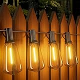 Yuucio LED Lichterkette Außen 18M, ST38 Outdoor Glühbirnen Aussen Mit 30+1 Plastik Birnen, Wasserdicht IP44 Hängende Lights Strom für Garten, Terrasse, Party, Café, 2700K Warmweiß