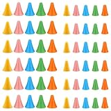 TRKETK 60 Stück Stricknadeln Punktschutz Farbe Stricknadeln Punktschutz Stricknadeln Punkt Schutz Stopper Schutzkappe Strickzubehör zum Stricken Handwerk Maschenstopper