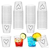 Gute 50 Plastik Schnapsgläser,3cl/30ml shotgläser, Wiederverwendbare Trinkbecher Schnapsbeche,Partybecher für Geburtstage, Verkostung, Partys, Hochzeiten (50 Stück