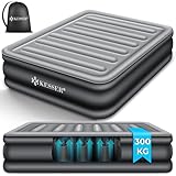 KESSER® Aufblasbare Matratze Luftbett Selbstaufblasend Gästebett mit eingebauter elektrischer Pumpe, Luftmatratze für Camping oder Heimgebrauch Mit Tasche, geeignet für 2 Person - 203 x 152,5 x 51cm