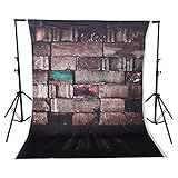 Gbloodst Fotohintergrund aus Wildleder, Holz, Zubehör für Studiohintergrund, 1,6 x 2,1 m