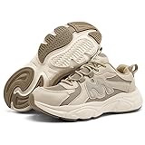 Nutropa Stahlkappenstiefel für Herren, leichte Sicherheits-Arbeitsschuhe, bequem, atmungsaktiv, Verbundkappenstiefel, rutschfest, unzerstörbare Schuhe, M868beige, 9 Women/7.5 Men