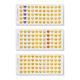 24 Blätter Emoji Sticker,1cm Orbicular Multi Emotion Sticker,Aufkleber Smiley Lustig,Verschiedene Arten Smiley Aufkleber Klein,Cartoon Smiley Sticker,für Meme Tagebuch Notebook DIY Dekoration