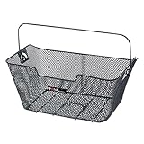 Fox Parts Hinterradkorb Ergo-Griff- abgeschrägte Seiten- Federklappenausschnitt, schwarz, 40x28x18cm, 05100400