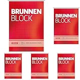 BRUNNEN 1052428 Briefblock/Schreibblock Block (A5, kariert, 50 Blatt, 70 g/m²) (Packung mit 5)