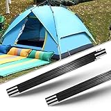 YUNYODA Zeltstange 2er Set, 7mm Fiberglas Zeltstangen für Tarp Zelte Sonnensegel, Reisende Abenteurer Camping Ausrüstung Fiberglasstangen Tarpstange Zubehör 320cm