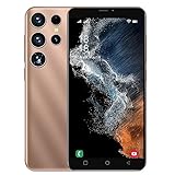 Smartphone Ohne Vertrag Handy, 5,0 Zoll Günstig Handys, 16GB ROM(Skalierbar auf 128GB), Dual SIM Dual Standby (SnHey-S22Ultra-Champagne Gold)