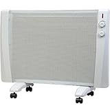 Syntrox Germany 2400W Infrarotheizung Glimpa | Wärmewellenheizung | Infrarotheizer, Effiziente Raumwärme, Überhitzungsschutz, Schnelle Wärmeverteilung, Spritzwasserschutz (Weiß)