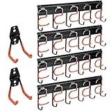 Sinoer 68 'Alle MetallGarage Werkzeug Organizer, Wandhalterung für Besen, Mopp, Rechen, Schaufel, Spaten, (4Rails)'