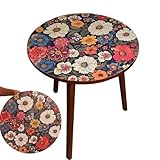 Runder Seitentisch, Holz-Tisch, Terrassentisch, Outdoor, Teetisch, Kaffeetisch, Snacktisch, Bedside End Tisch, Garden Drinks Desk, Compact Wooden Tisch, vielseitiger Tisch, Sturdy Outdoor Furniture,