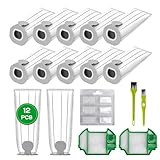 12 Stück Staubsaugerbeutel für Vorwerk Kobold VK7 FP7,Staubsauger Beutel Zubehör für Vorwerk Akkusauger VK7 Staubsaugerbeutel,FP7 Premium Filtertüten für Kobold