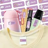 Namensaufkleber Schule Kinder Für Schulsachen Und Gegenstände Wasserfeste Namensschilder,Sticker Namen Personalisiert Für Stifte, Buntstifte, Füller...Lila. (126 Stück)