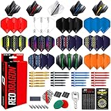 RED DRAGON Darts – Pro Aluminium-Zubehörpaket – Enthält Dart-Flights, Schäfte, Fingergriffwachs, Flight Saver und mehr – Professionelles Dart-Zubehör