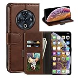 Schutzhülle kompatibel mit Doogee Fire 6 Power, magnetisch, PU-Leder, Brieftaschen-Stil, Business-Handyhülle, modische Klapphülle mit Kartenfach und Ständer für Doogee Fire 6 6,5 Zoll