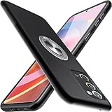 Kaywzo Hülle für Samsung Galaxy Note 20,Im Freien Handyhülle mit Unsichtbare Magnetisch Ring Ständer,PC & TPU Stoßstange Multi-Layer Stoßfest Schutzhülle Case Cover,Schwarz