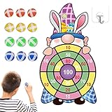 Goldmax Dartscheibe für Kinder | Sichere Dartscheibe für Kinder mit 12 Bällen Montessori Sticky Dartscheibe,Indoor Outdoor Target Game-Party-Spiele für Jungen und Mädchen ab 3 Jahren