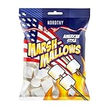 Nordthy Riesen Marshmallows – 700 g – American Style – Extra große Marshmallows zum Rösten, Backen & für S'mores – Inkl. Naschwerk® Sticker